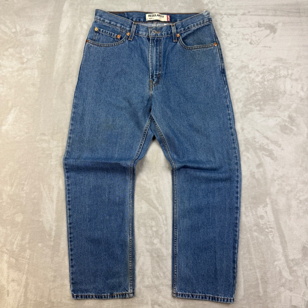 Vintage 2005 Y2K Levi 505 Jeans Mens 34x30 (Fit 31x29) Regular Fit Straight Leg